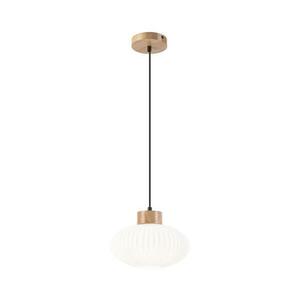 Csillár zsinóron HARMONY 1xE27/15W/230V átm. 25 cm fehér/tölgy LM - 1.258 / C kép