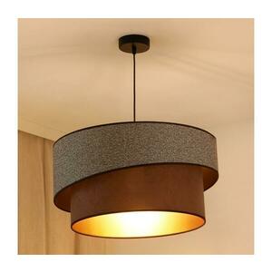 BRILAGI - Csillár zsinóron VEGAS SHINE 1xE27/15W/230V átm. 50 cm szürke/barna 608275 kép