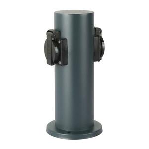 BRILAGI - Kültéri csatlakozós oszlop PILLAR 2Z SCHUKO 230V IP44 antracit BRI187 kép