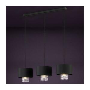 Eglo 39978 - Csillár zsinóron SAPUARA 3xE27/40W/230V fekete 39978 kép
