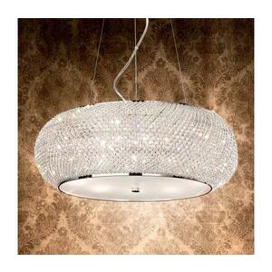 Ideal Lux - Kristály csillár zsinóron PASHA 6xE14/40W/230V átm. 40cm fényezett króm 082158 kép
