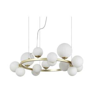 Ideal Lux - LED Csillár zsinóron PERLAGE 14xG9/3W/230V átm. 85 cm arany/fehér 283814 kép