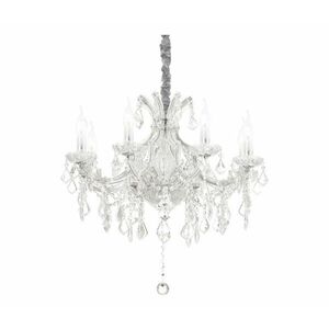 Ideal Lux - Kristály csillár láncon NAPOLEON 8xE14/40W/230V átm. 67 cm króm 167244 kép