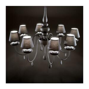 Ideal Lux - Csillár láncon BLANCHE 8xE14/40W/230V átm. 92 cm fekete 111896 kép