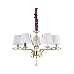 Ideal Lux - Csillár láncon PEGASO 5xE14/28W/230V átm. 72 cm arany 197722 kép