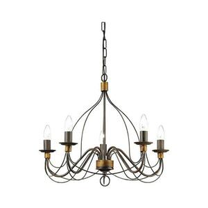 Ideal Lux - Csillár láncon CORTE 5xE14/40W/230V átm. 54 cm réz 057187 kép