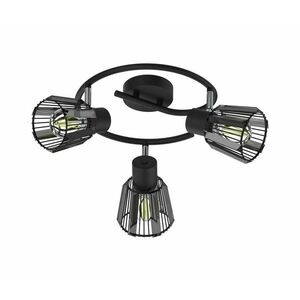 Prezent - spotlámpa PONTEO 3xE27/40W/230V fekete kép