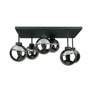 Keter Lighting Felületre szerelhető csillár DEA 6xE14/60W/230V fekete/füstös fekete 2902 kép