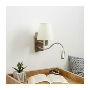 BRILAGI -LED Rugalmas fali lámpa NUBILA 1xE27/25W/230V+LED/3W matt króm/krémes BRI119 kép