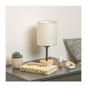 BRILAGI - Asztali lámpa NUBILA WOOD 1xE27/25W/230V tölgy/fekete/krémes BRI133 kép