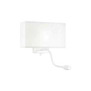 Ideal Lux - LED Rugalmas fali lámpa HOTEL 1xE27/60W/230V + LED/1, 5W fehér 215693 kép