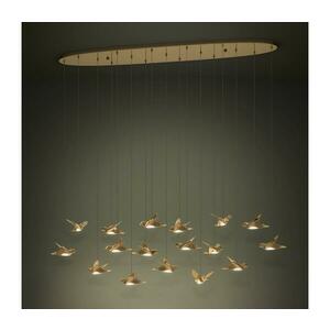 Eglo 390399 - LED Dimmelhető csillár zsinóron PARATEBUENO 17xLED/3W/230V arany 390399 kép