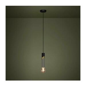 Eglo 39935 - Csillár zsinóron CEDRAL 1xE27/40W/230V fekete/arany 39935 kép