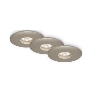 Briloner 7240-032 -KÉSZLET 3xLED Fürdőszobai beépíthető lámpa ATTACH LED/1, 8W/230V IP44 matt króm 7240-032 kép