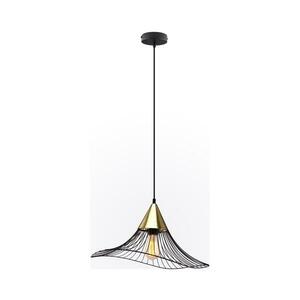 Csillár zsinóron ALURA 1xE27/60W/230V átm. 50 cm fekete P9005-1L kép