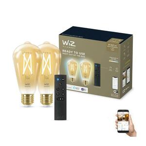 KÉSZLET 2xLED Dimmelhető izzó ST64 E27/7W/230V 2000-5000K CRI 90 Wi-Fi + távirányító-WiZ 871951455015501 kép