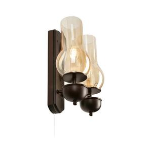 BRILAGI - LED Fali lámpa COTTAGE 2xE14/40W/230V bükkfa/barna BG1506+2xBG2273 kép