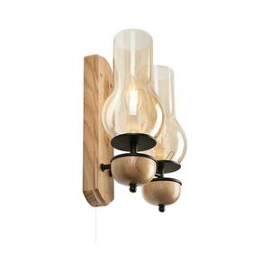 Brilagi - LED Fali lámpa COTTAGE 2xE14/40W/230V tölgy/barna BG1508+2xBG2273 kép