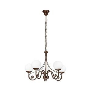 BRILAGI - LED Csillár láncon COTTAGE 5xG9/40W/230V barna/fehér kép