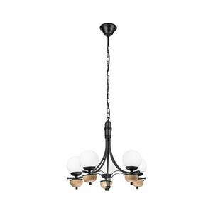 BRILAGI - LED Csillár láncon COTTAGE 5xG9/40W/230V bükkfa/fehér kép