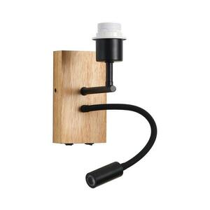 BRILAGI - LED Rugalmas fali lámpa NUBILA WOOD 1xE27/25W/230V + LED/3W tölgy/fekete BRI131 kép