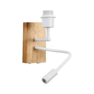 BRILAGI - LED Rugalmas fali lámpa NUBILA WOOD 1xE27/25W/230V + LED/3W tölgy/fehér BRI132 kép