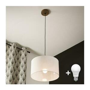 BRILAGI - LED ANTHONY függeszték 1xE27/60W/230V tölgy-dió/fehér 8590828610366 kép