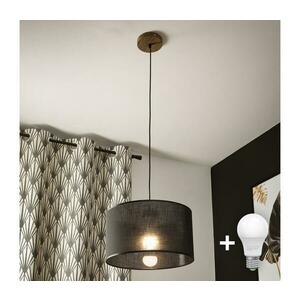 BRILAGI - LED ANTHONY függeszték 1xE27/60W/230V tölgy-dió/fekete 8590828610397 kép