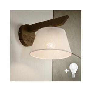 BRILAGI - LED fali lámpa ANTHONY 1xE14/40W/230V diófa/fehér 8590828610441 kép