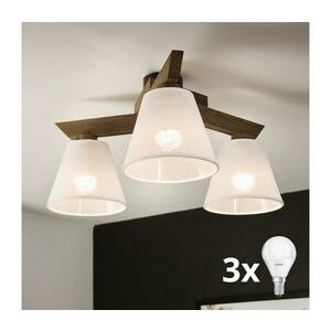 BRILAGI - LED mennyezeti lámpa ANTHONY 3xE14/40W/230V diófa/fehér 8590828610649 kép