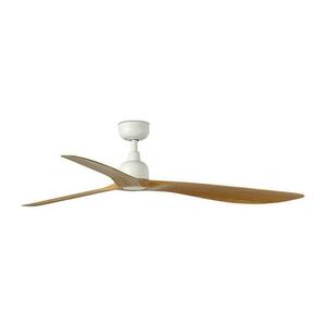 FARO Barcelona FARO 34361WT - Mennyezeti látor OUTWOOD L barna/fehér, átmérő 150 cm WT IP44 + távirányító 34361T kép