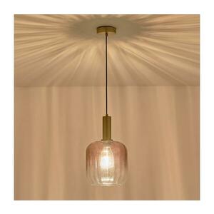 Eurolamp Csillár zsinóron 1xE27/15W/230V piros/füstös átm. 20 cm 144-24087 kép