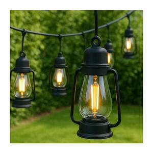 Kültéri dekorációs fényfüzér GIRLANDA 20xLED 20m IP44 meleg fehér LM-20.266 kép
