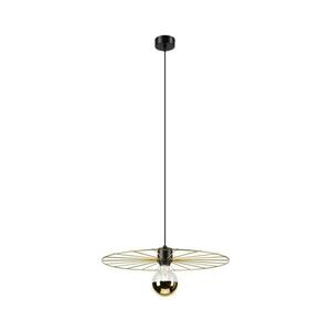 Csillár zsinóron MONTANA 1xE27/15W/230V átm. 45 cm arany/fekete LM-1.265/450 kép