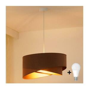 BRILAGI - LED Csillár zsinóron LYRA 1xE27/15W/230V barna/arany 8590828007388 kép