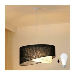 BRILAGI - LED Csillár zsinóron LYRA 1xE27/15W/230V fekete/krémes 8590828007555 kép