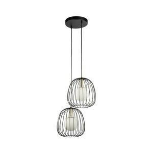 Csillár zsinóron BELL 2xG9/12W/230V fekete/arany 40728 kép