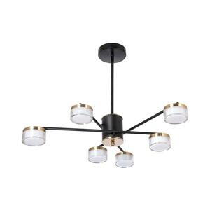 LED Csillár rúdon 6xLED/6W/230V 3000-6500K átm. 59 cm arany/fekete W-YH1361/6 kép