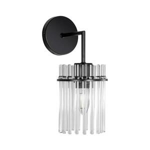 Fali lámpa 1xE27/60W/230V fekete/átlátszó K-WBL032-1 kép