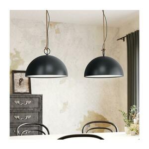 Eglo 78444 - Csillár zsinóron HODSOLL 2xE27/40W/230V fekete/barna 78444 kép