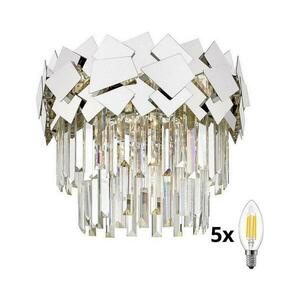 BRILAGI - LED Kristály mennyezeti lámpa MIRAGE 5xE14/40W/230V BG-C0506-05A-B5E3 kép
