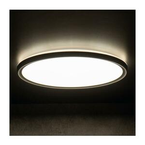 31503 - LED Fürdőszobai mennyezeti lámpa AZPO LED/18, 5W/230V átm. 29 cm IP54 fekete 31503 kép
