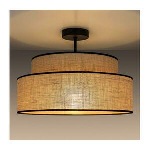 Felületre szerelhető csillár BOHO 1xE27/60W/230V átm. 40 cm bézs kép