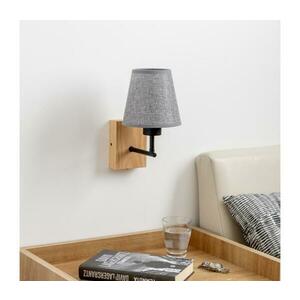 BRILAGI - Fali lámpa NUBILA WOOD 1xE27/25W/230V tölgy/szürke BG1561+BG1569 kép