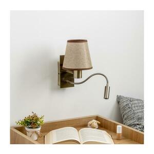 Brilagi - LED Fali lámpa NUBILA 1xE27/25W/230V + LED/3W réz/barna BG1557+BG1570 kép