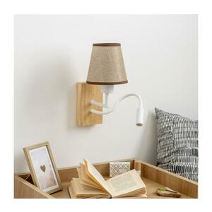 BRILAGI - LED Fali lámpa NUBILA WOOD 1xE27/25W/230V + LED/3W tölgy/barna BG1565+BG1570 kép