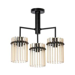 Csillár rúdon 3xE27/60W/230V fekete/bézs W-CZG1051-3 kép