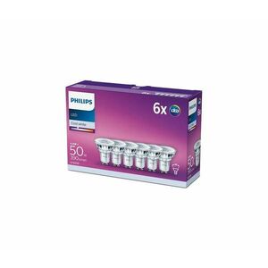 6 darabos Philips GU10 LED izzó készlet, 4, 6W, 230V, 4000K 8718696764657 kép