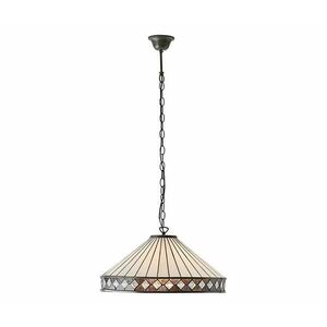 Endon 64147 - Láncos csillár Tiffany FARGO 1xE27/60W/230V átm. 50 cm 64147 kép