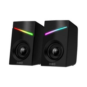 CONNECT IT CSP-1100-BK - KÉSZLET 2x LED RGB Gamer hangszóró 6W/5V fekete CSP-1100-BK kép